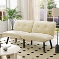 thumbnail image 1 of Convertible Folding Modern Sofa Bed with Adjustable Backrest – Space-Saving Design & Velvet Upholstery for Small Apartments – Durable Metal Frame & Easy Assembly, 1 of 8