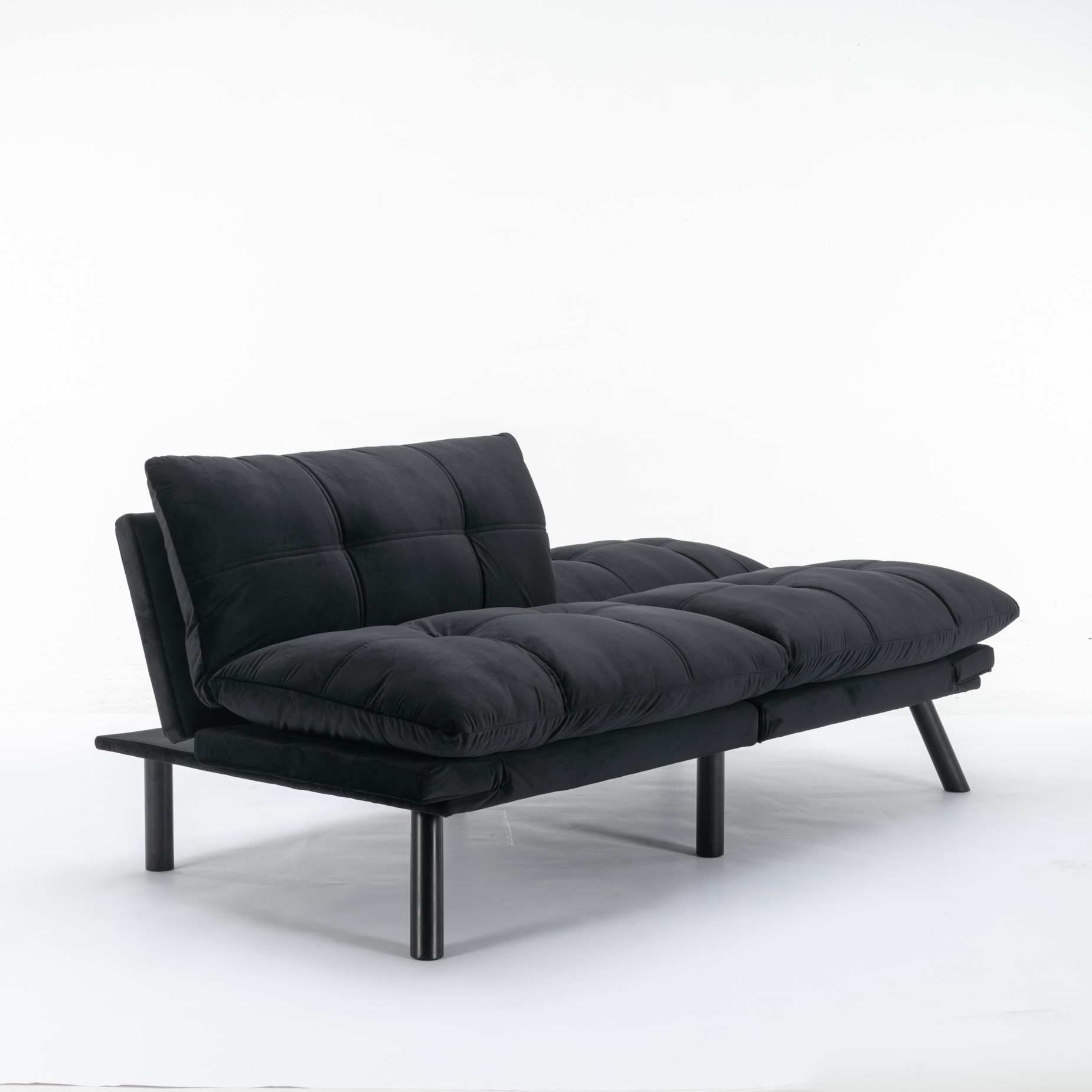 Convertible Futon Folding Sofa Bed with Adjustable Backrest, Modern ...
