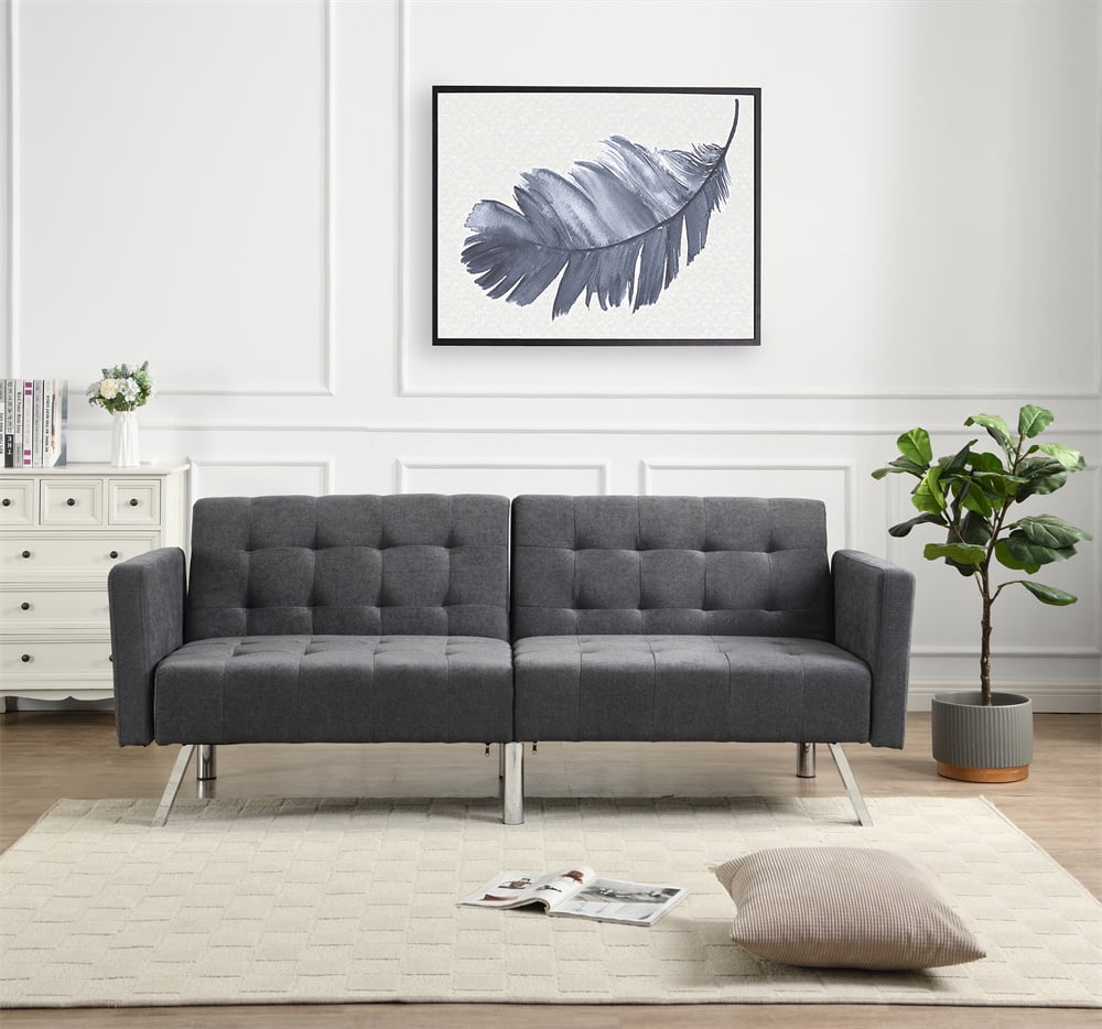 Modern convertible futon sofa bed sleeper adjustable couch twin size living room online
