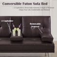 Convertible Futon Sofa Bed, Versatile Comfort Sturdy Build Modern