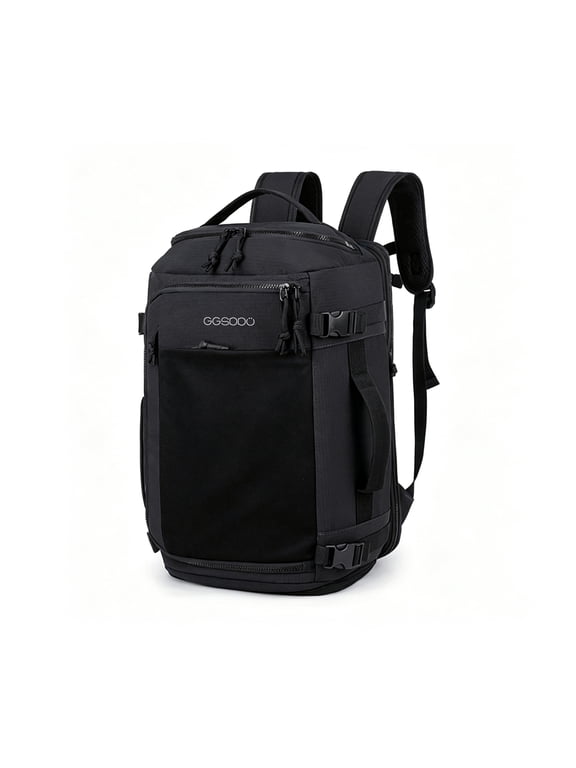 Convertible Laptop Travel Backpack, 180 Degree Open Design with Shoe Compartment and Anti‑Theft Secure Storage