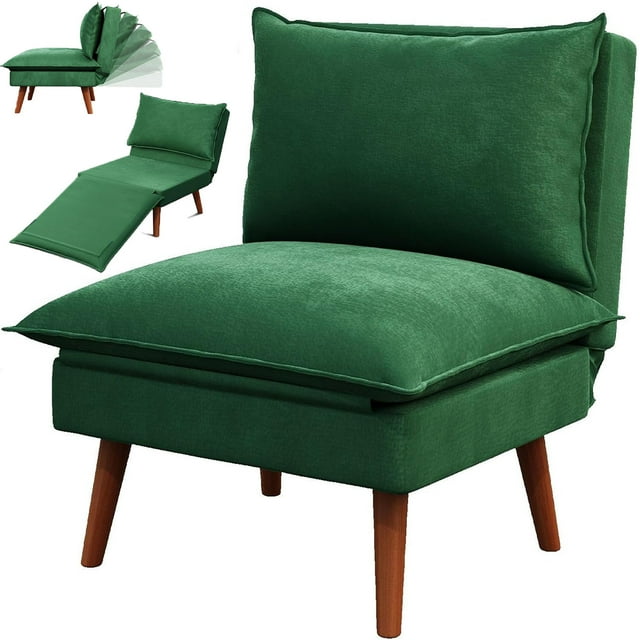 Convertible Lounge Chair Bed,Neche 3in1 Folding Velvet Sofa Bed with