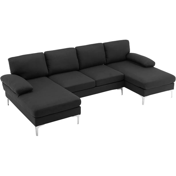 Convertible Sectional Couch Sofa LShaped Sleeper Sectional Couch Cloud