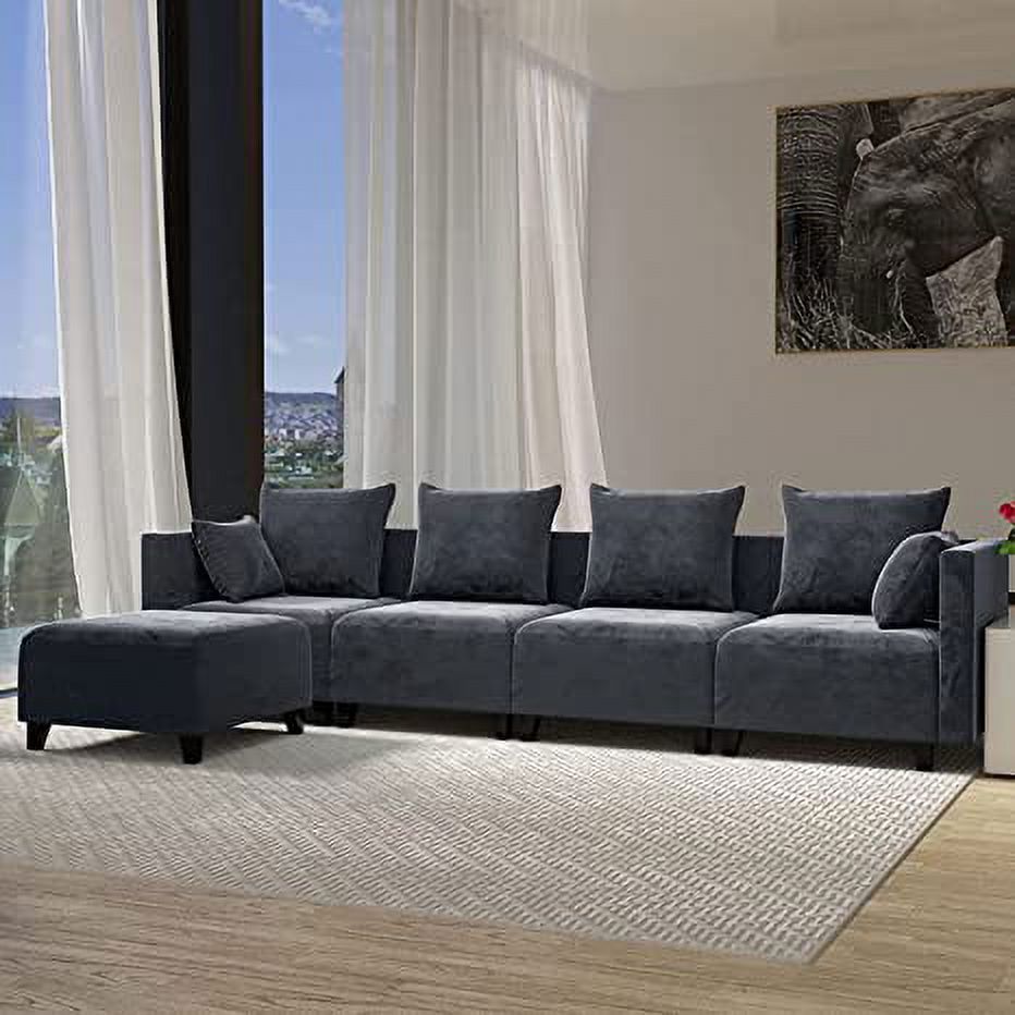 Convertible Sectional Sofa Couch L Shaped Couch, INCLAKE Modern Modular