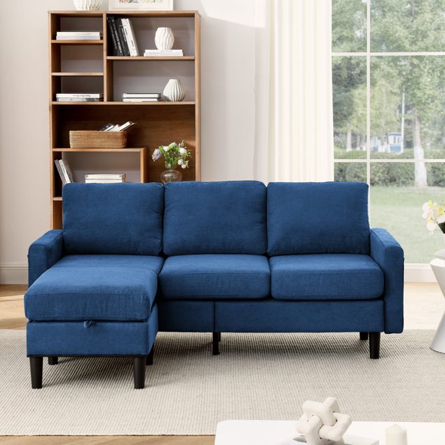 Convertible Sectional Sofa Couch, L Shaped Couch With Storage