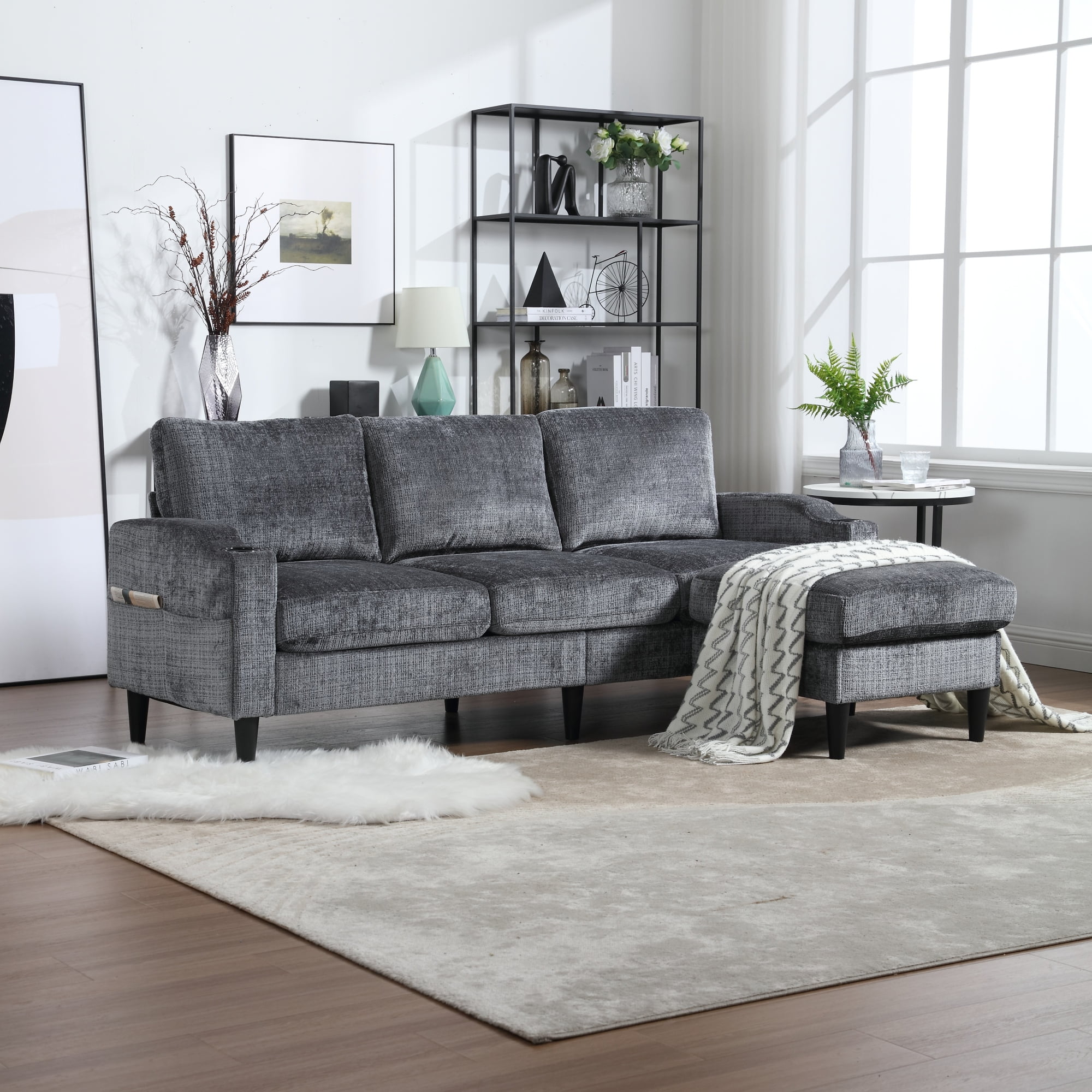 Three seat sectional with chaise discount