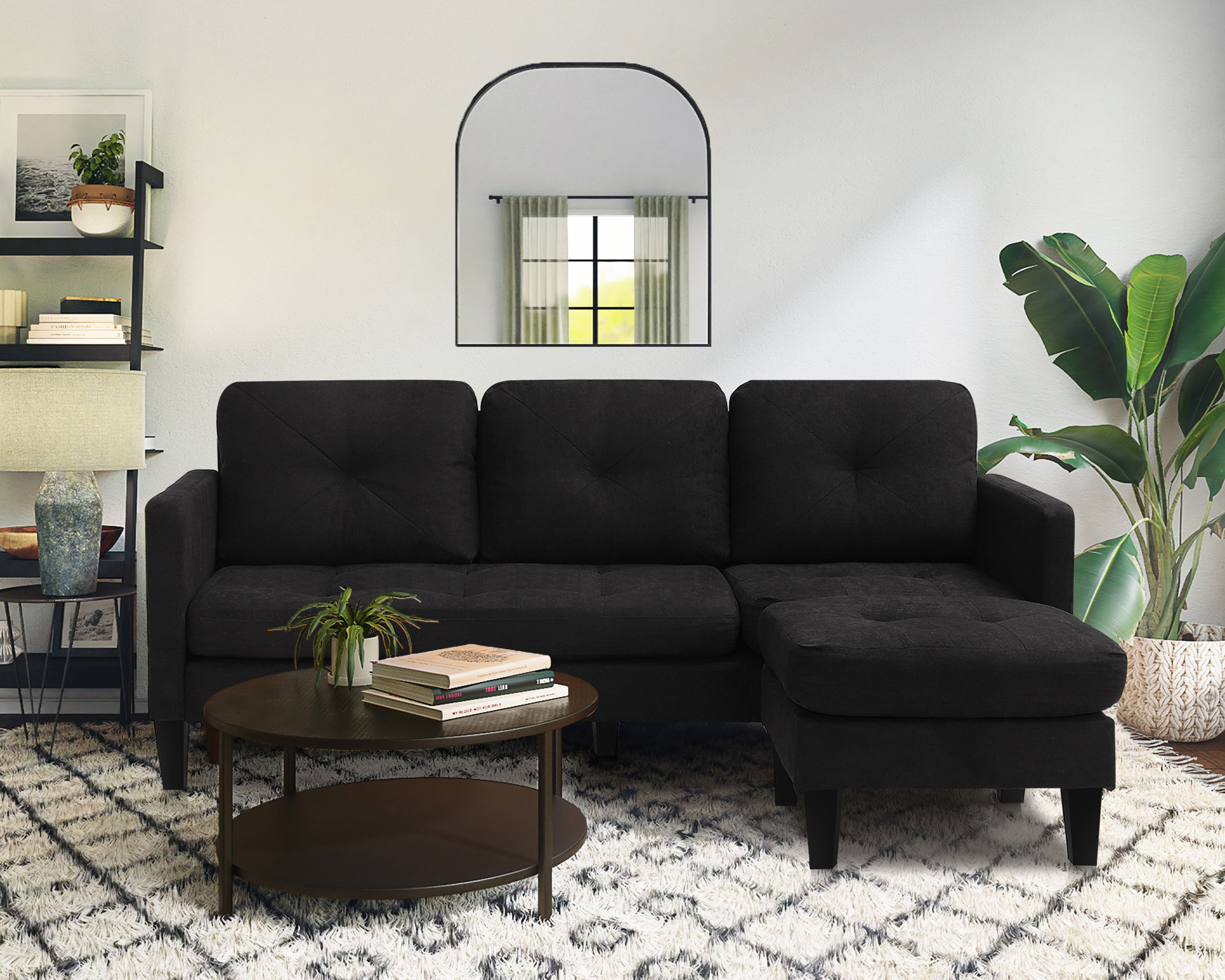 Mr. Kate Winston Reversible Sofa Sectional, Green Velvet