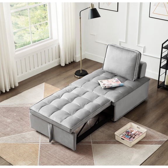 Convertible Single Sofa Bed | Can Be Used as Sofa or Bed, Ergonomic Design | High-quality Filler for Best Comfort