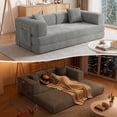 thumbnail image 1 of DILORA Convertible Sleeper Sofa Bed,Compressed Floor Boneless Couch,Modular Modern Corduroy Sofa for Living Room Bedroom,Easy Assembly(Grey)78.8'', 1 of 9