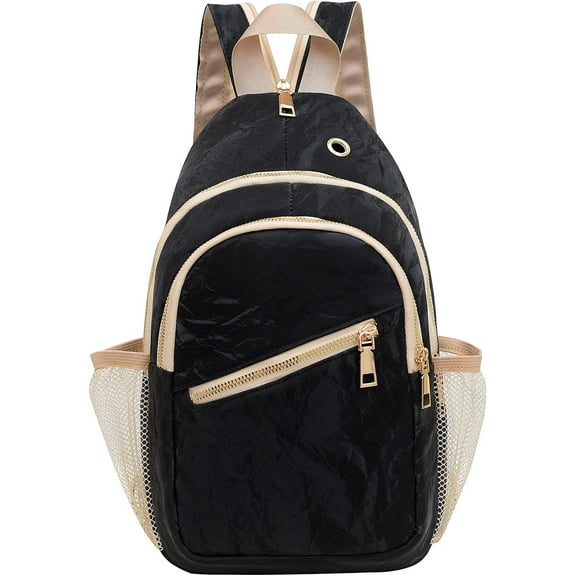 Convertible Sling Bag Crossbody Backpack For Women Small Chest Bag Purse Water Resist Shoulder Bag For Travel Hiking