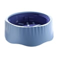 thumbnail image 1 of Convertible Slow Feeder Dog Bowl, 7.87 Inch Regular and Slow Mode for Fast Eaters, Anti-Bloat Interactive Puzzle Non- for Small Medium Large Dogs Cats, Seasonal Decor, Sky Blue, 1 of 4