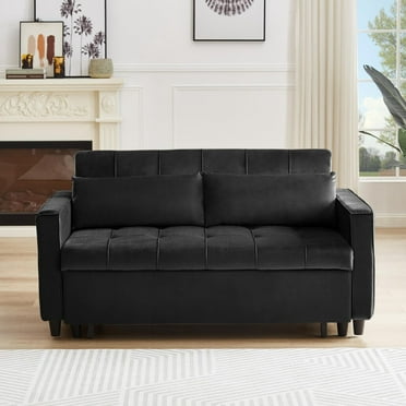 Reclining Section Sofa with Manual Reclining, Faux Leather Sofa Couch ...