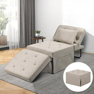 Convertible Ottoman Beds Sleeper Ottomans in Ottomans Beige Walmart