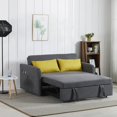 thumbnail image 1 of Convertible Sofa Bed Couch,Loveseat Sleeper and for Living Room, Twin Folding Couch Bed for Small Spaces, Modern Fold Out Couch Floor Gaming Sofa Bed ,Foldable Lazy Recliner Sofa for Living Room, Grey, 1 of 6