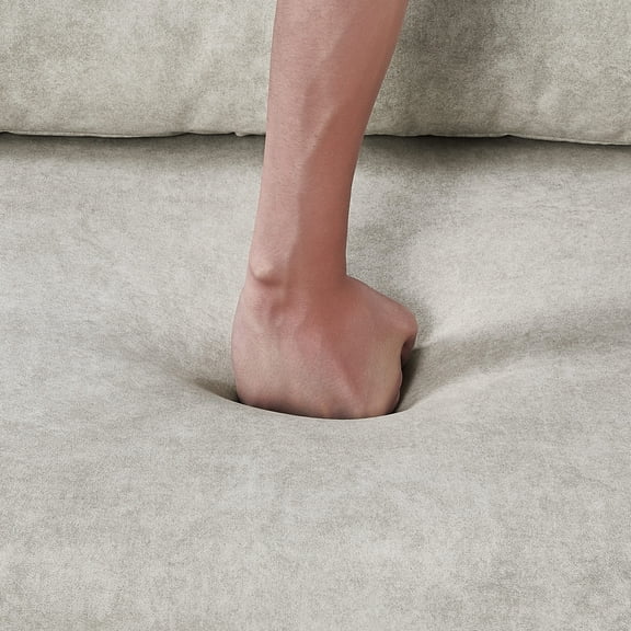 Convertible Sofa Couch with 3 Backrest Positions, Side Pockets / Convenient for Storing, Relaxing in Apartment