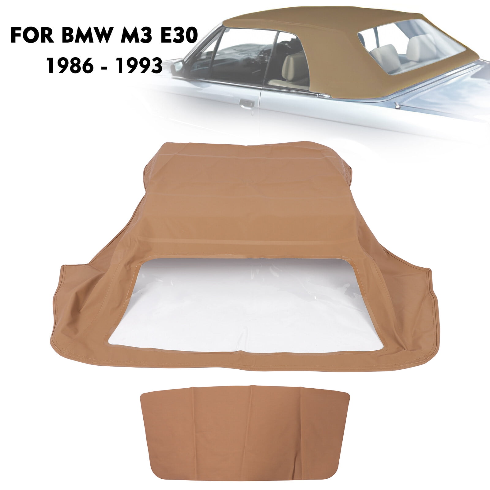 Convertible Soft Top Replacement Brown Fit for BMW 318i 325i M3 Plastic ...