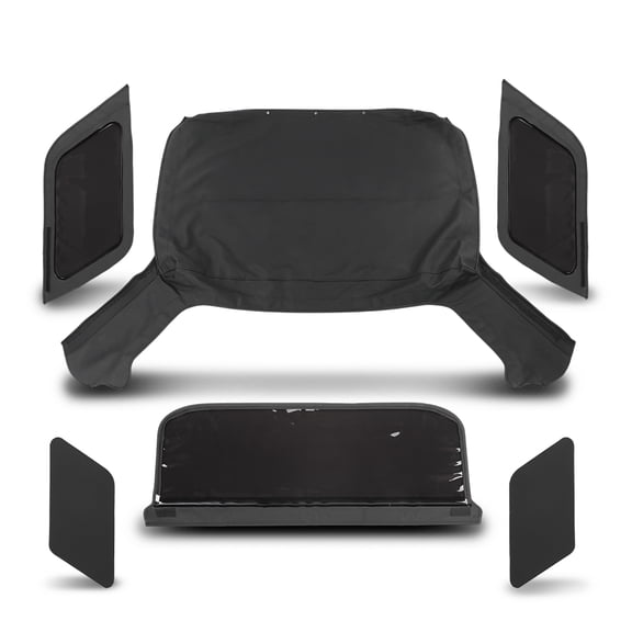 Convertible Soft Top with Smoke Windows Fit For 1998-2002 Isuzu Amigo Rodeo
