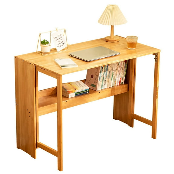 Convertible Standing Desk & Dining Table - Space-Saving Wood Design (40.6" Foldable Surface)