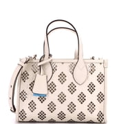 Convertible Tote GG Debossed Laser Cut Leather Small By Rebag