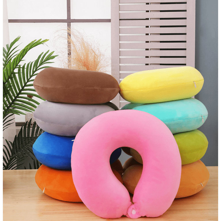Convertible Travel Pillow Cute Comfortable Washable Neck Pillow for Airplane Travel Office