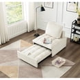 thumbnail image 1 of Convertible sofa bed usable as single bed or lounge chair / Ideal for unexpected guests, easy to store, 1 of 6