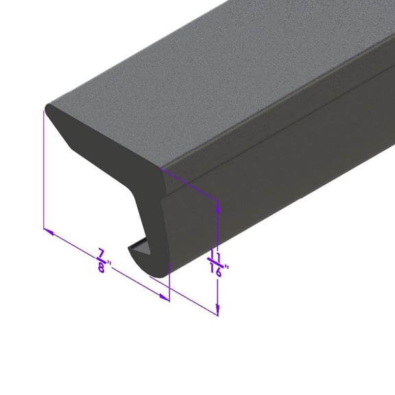 Convertibles Roof Rail Seal Fits in Metal Retainer - LP 12-C
