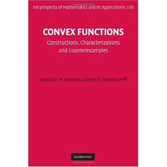 Pre-Owned Convex Functions : Constructions, Characterizations and Counterexamples (Hardcover) 9780521850056