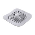 thumbnail image 1 of Convex Hair Catcher for Shower & Sink Drains - 5.7"x5.7" Suction Cup Hair Stopper Cover | Bathroom, Bathtub & Kitchen Drain Protector | White or Gray | Easy Install & Remove, 1 of 2