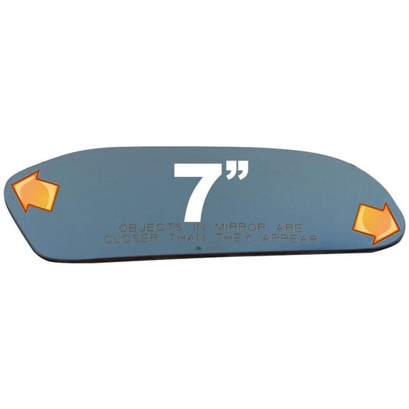 Convex Manual Passenger Side Replacement Mirror Glass for 86-88 Mazda RX-7 W/O Baking Plate