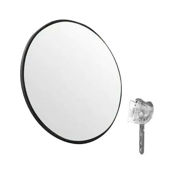 Convex Mirror Corner Mirror Warehouse Wide Angle Indoor Outdoor Parking 30/45cm Curved Safety Mirror Garage Office Safety Parking Mirror , 45cm indoor black