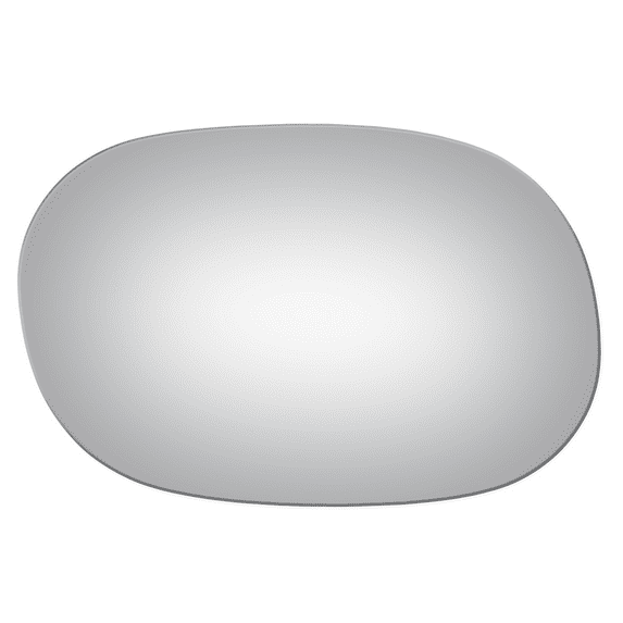Convex Passenger Side Mirror Glass for Ford Escort 1981-1990 W/O Baking Plate