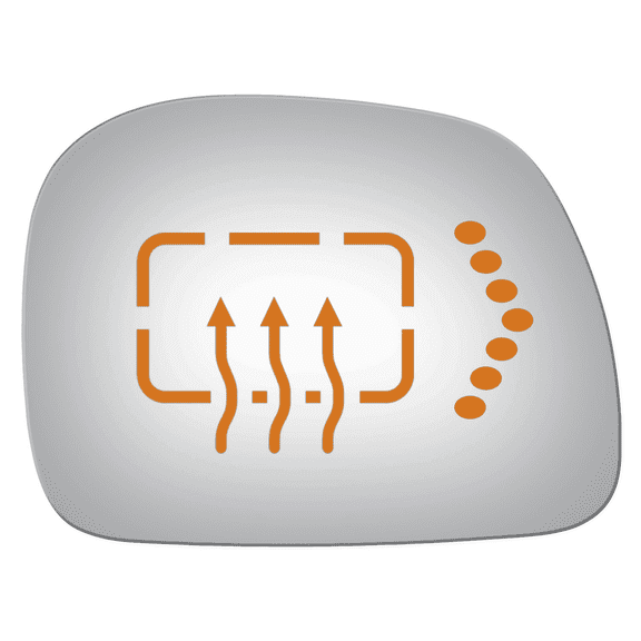 Convex Passenger Side Power Replacement Mirror Glass for 01-05 Ford Excursion W/O Baking Plate