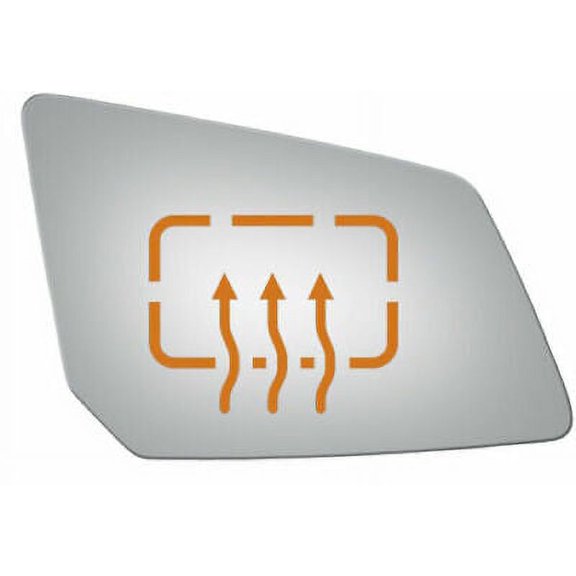 Convex Passenger Side Power Replacement Mirror Glass for 2007-2012 GMC Acadia W/O Baking Plate