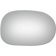 Convex Passenger Side Replacement Mirror Glass Fits 93-97 Honda Civic Del Sol W/O Baking Plate