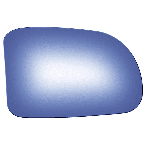 Convex Passenger Side Replacement Mirror Glass for 1989-1991 Mazda RX-7 W/O Baking Plate