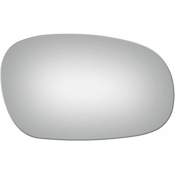 Convex Passenger Side Replacement Mirror Glass for 1999-2002 Daewoo Lanos W/O Baking Plate