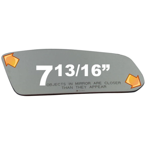 Convex Passenger Side Replacement Mirror Glass for 2003-2007 Saturn Ion W/O Baking Plate