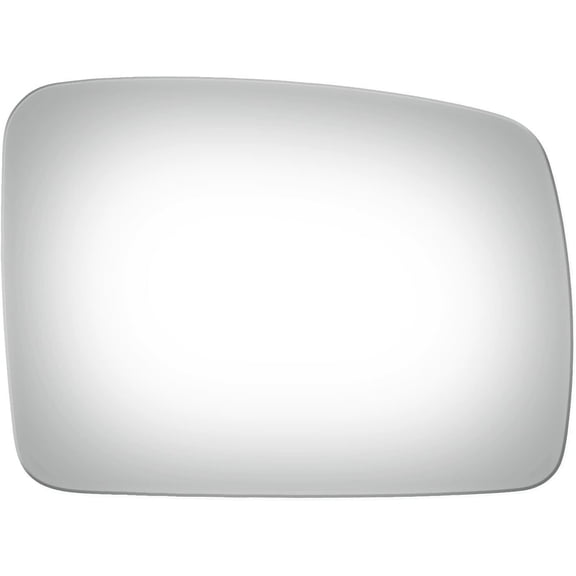 Convex Passenger Side Replacement Mirror Glass for 2008-2010 Land Rover LR2 W/O Baking Plate