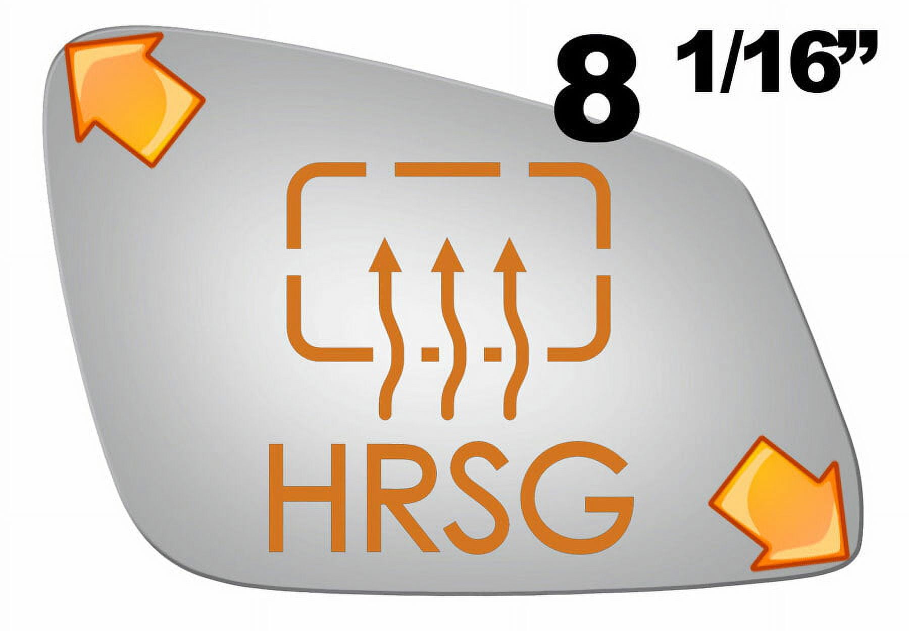 Convex Passenger Side Replacement Mirror Glass for 20102016 BMW 528I W