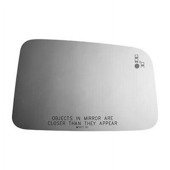 Convex Passenger Side Replacement Mirror Glass for 2011-2014 Ford Edge W/O Baking Plate