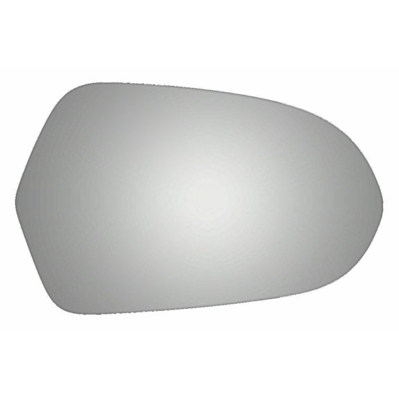 Convex Passenger Side Replacement Mirror Glass for 2012-2016 Audi A6 W/O Baking Plate