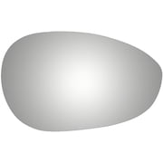 Convex Passenger Side Replacement Mirror Glass for 2012-2016 Fiat 500 W/O Baking Plate