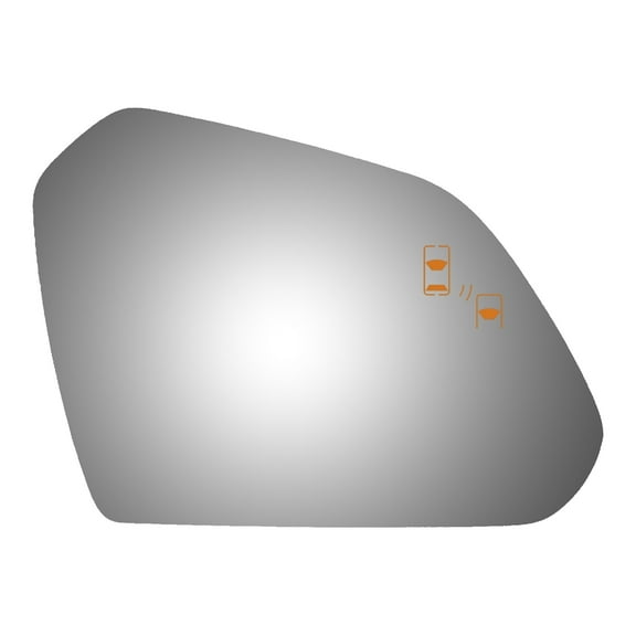Convex Passenger Side Replacement Mirror Glass for 2016-2019 HYUNDAI SONATA W/O Baking Plate