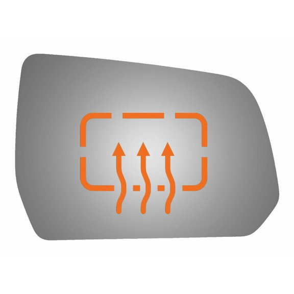 Convex Passenger Side Replacement Mirror Glass for 2017-2020 GMC Acadia W/O Baking Plate