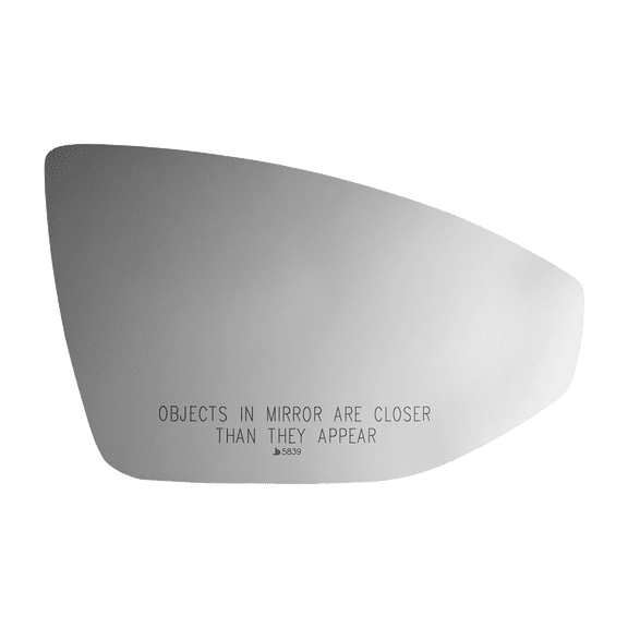 Convex Passenger Side Replacement Mirror Glass for Audi A6 Allroad 2020-2021 W/O Baking Plate