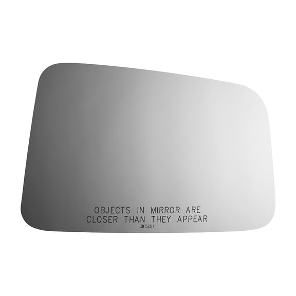 Convex Passenger Side Replacement Mirror Glass for Ford Edge 2007-2008 W/O Baking Plate