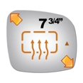 thumbnail image 1 of Convex Power Passenger Side Replacemen Glass for 11-15 Town & Country W/O Baking Plate, 1 of 4