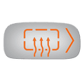 thumbnail image 1 of Convex Power Passenger Side Replacement Mirror Glass for 09-11 Cadillac DTS W/O Baking Plate, 1 of 2