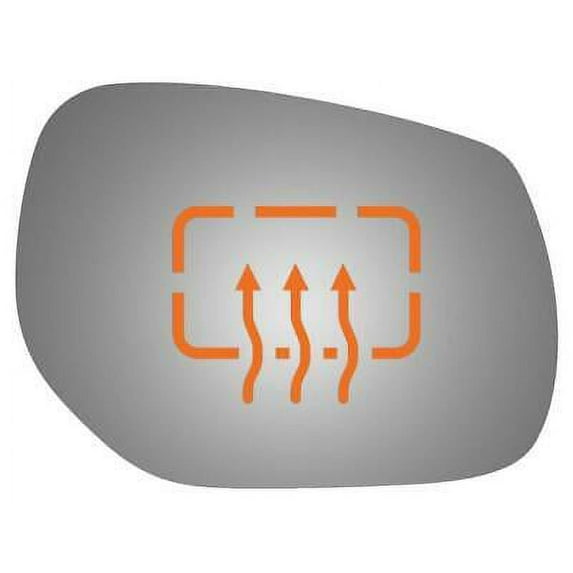 Convex Power Passenger Side Replacement Mirror Glass for 2014-2019 Infiniti Q50 W/O Baking Plate