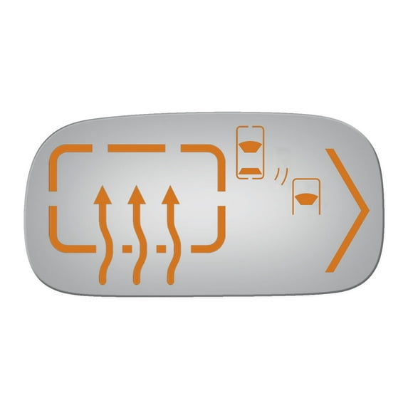 Convex Power Passenger Side Replacement Mirror for 2009-2011 Buick Lucerne W/O Baking Plate